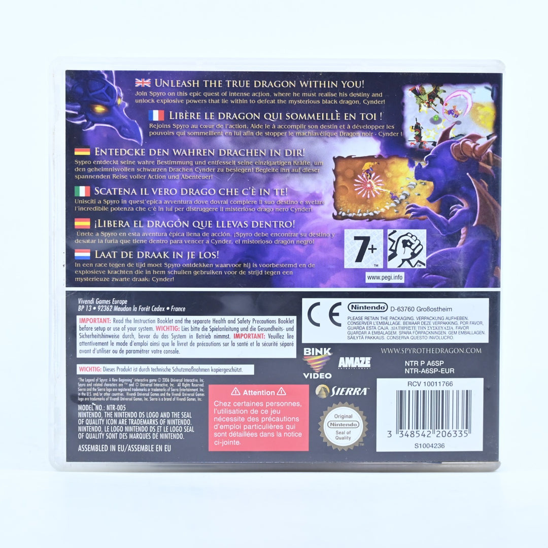 The Legend of Spyro: A New Beginning - Nintendo DS Game + Manual - PAL