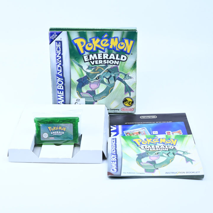 Pokemon Emerald Version - GBA Boxed Game - PAL - FREE POST! ORIGINAL BAGGIE!