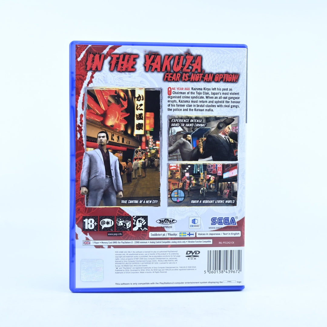 Yakuza 2 - Sony Playstation 2 / PS2 Game + Manual - PAL - MINT DISC!
