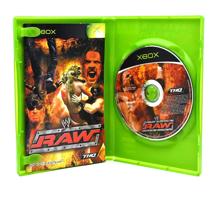 WWE Raw - Original Xbox Game + Manual - PAL