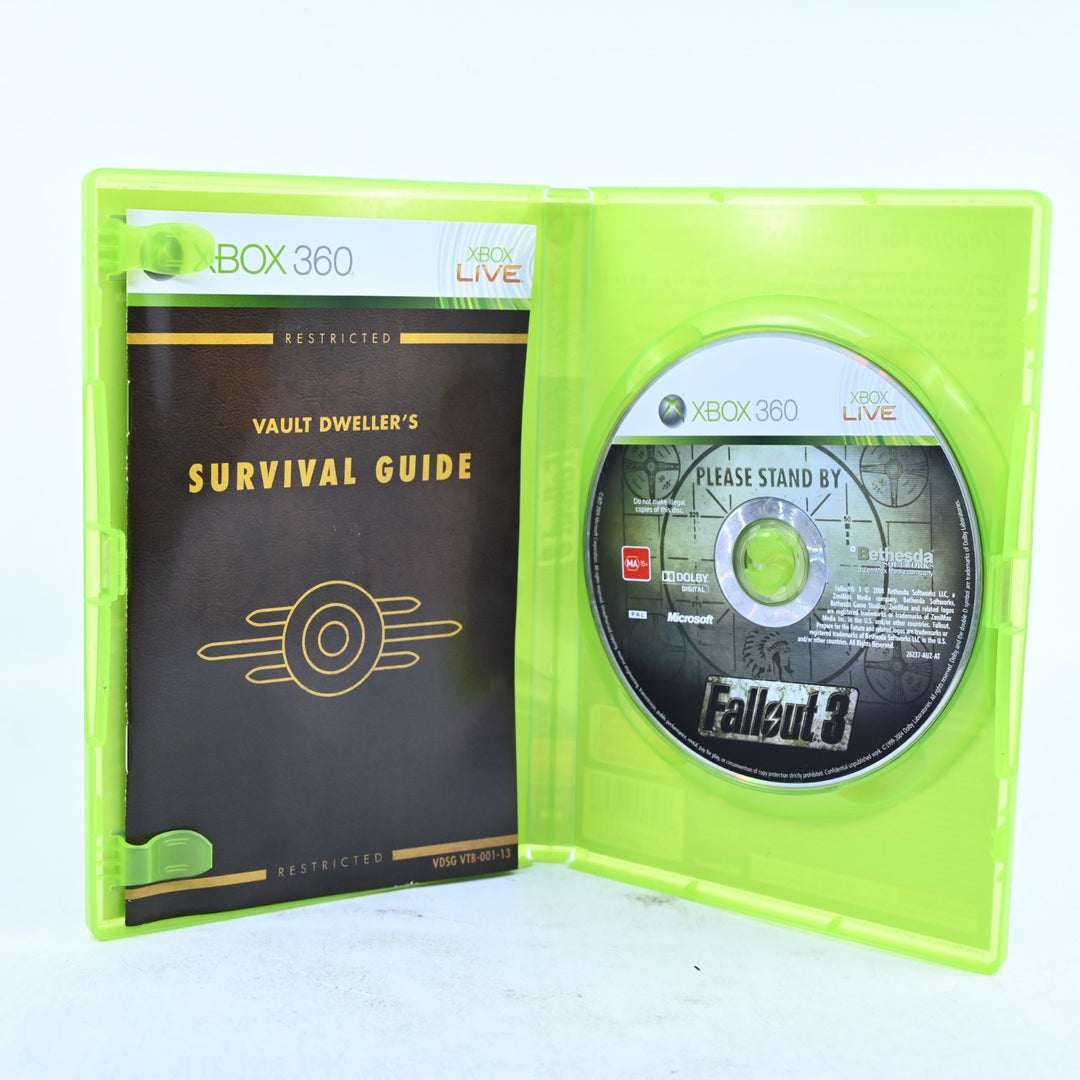 Fallout 3 - Xbox 360 Game + Manual - PAL - MINT DISC!