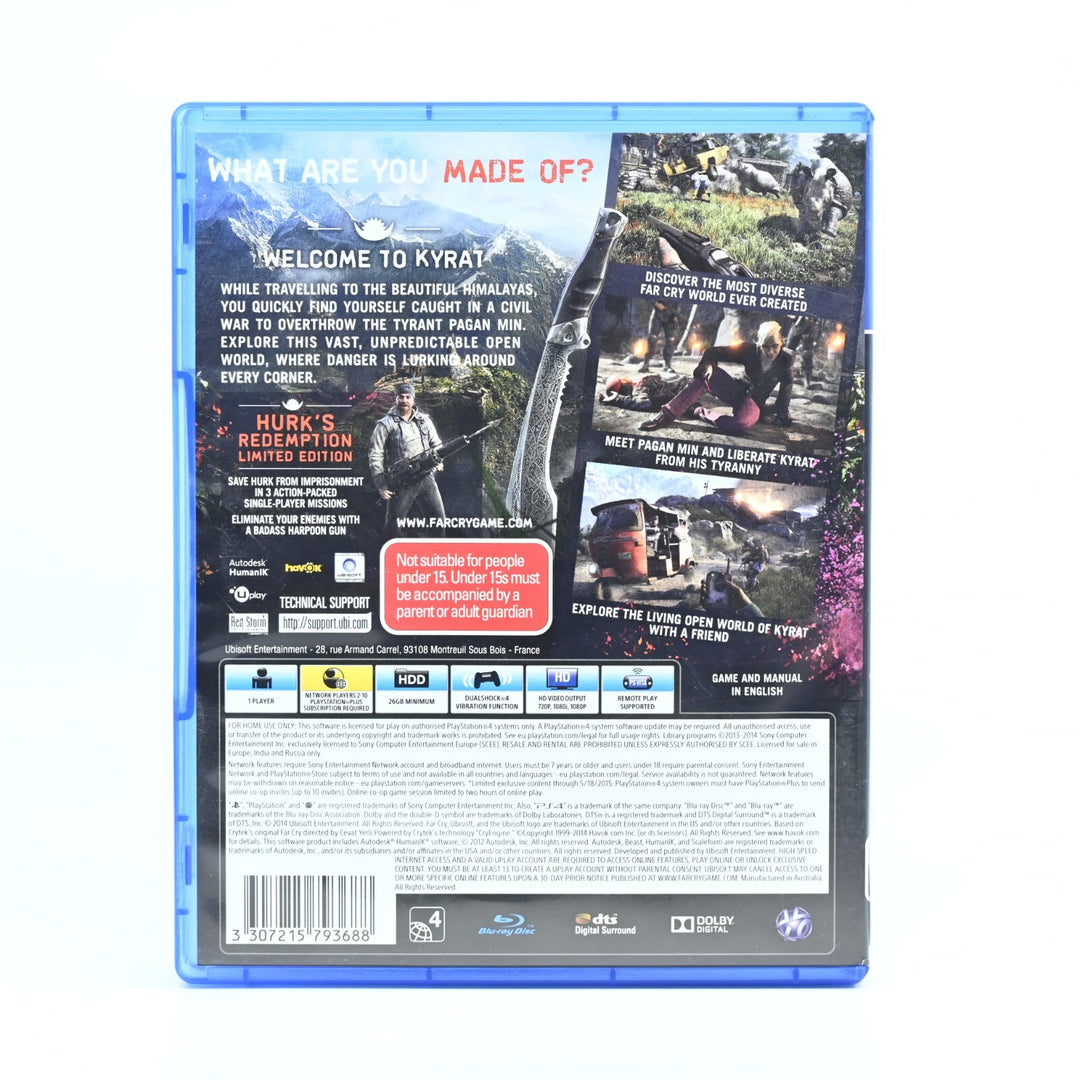 Far Cry 4 Limited Edition - Sony Playstation 4 / PS4 Game - FREE POST!