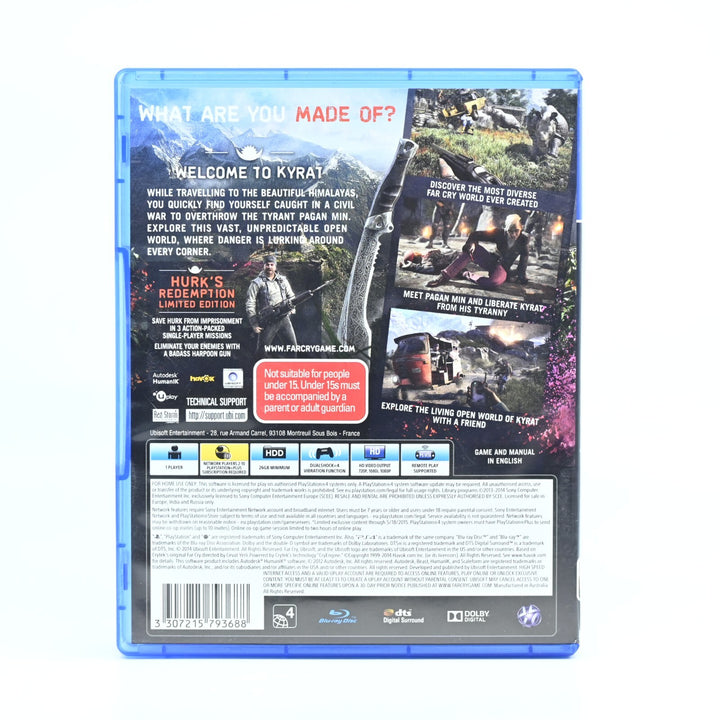 Far Cry 4 Limited Edition - Sony Playstation 4 / PS4 Game - FREE POST!