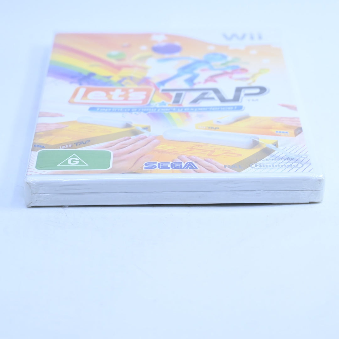 Let's Tap - SEALED! - Nintendo Wii Game + Manual - PAL - MINT DISC!