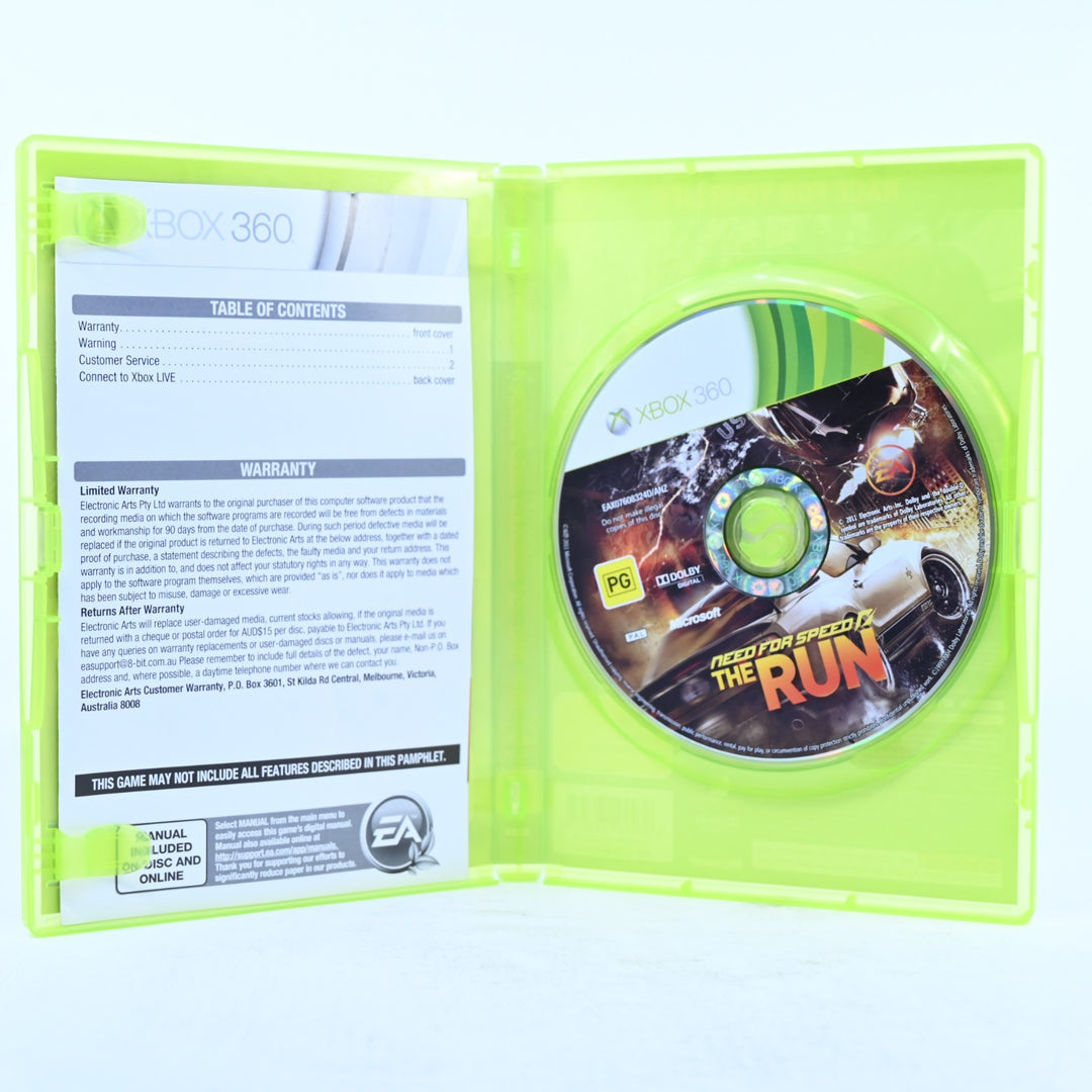 Need for Speed: The Run - Xbox 360 Game + Manual - PAL - MINT DISC!