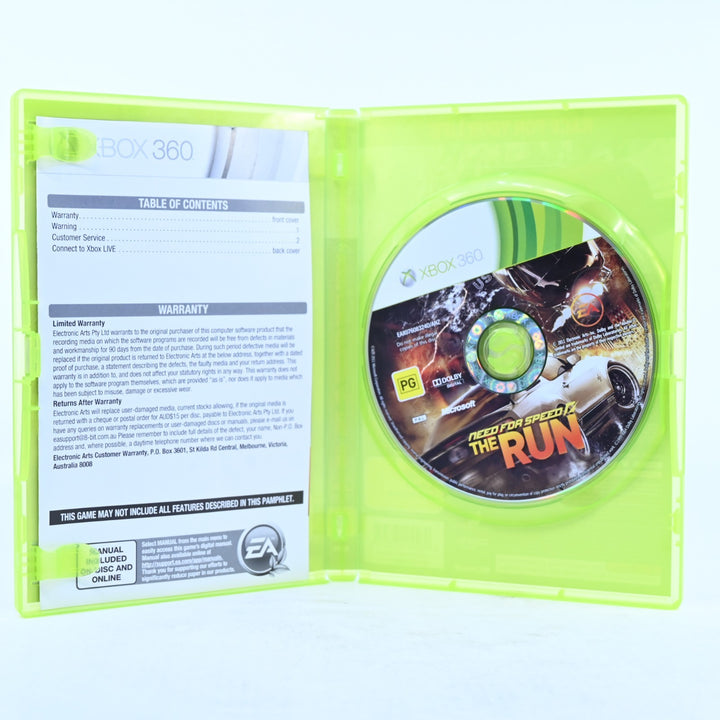Need for Speed: The Run - Xbox 360 Game + Manual - PAL - MINT DISC!