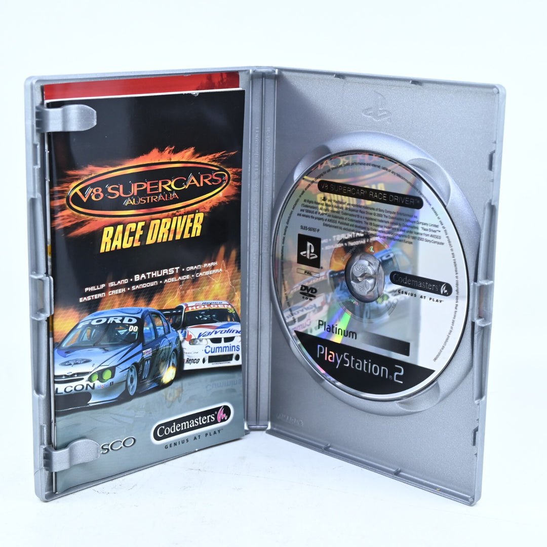 V8 Supercars Race Driver - Sony Playstation 2 / PS2 Game + Manual