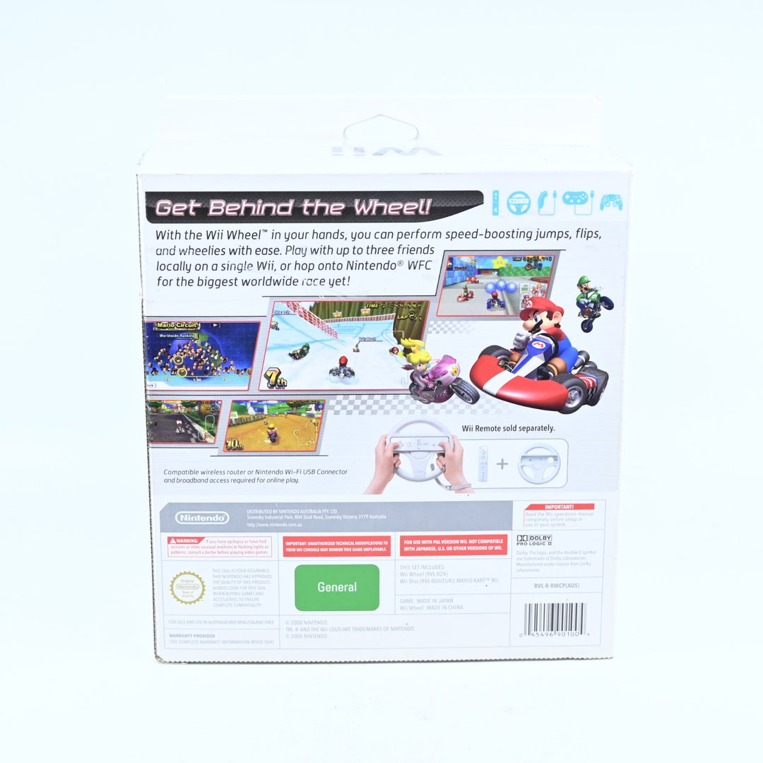 Mario Kart Wii Boxed + Wheel - Nintendo Wii Game + Manual - PAL - MINT DISC!