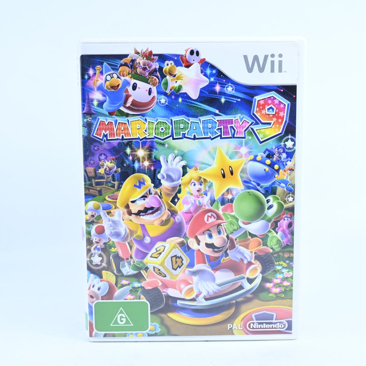 Mario Party 9 - Nintendo Wii Game + Manual - PAL - MINT DISC!
