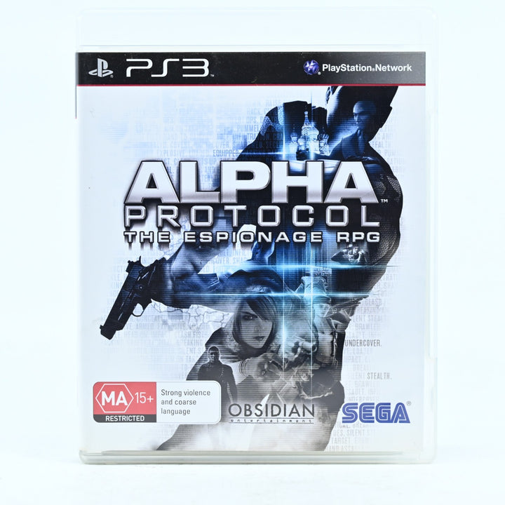 Alpha Protocol: The Espionage RPG - Sony Playstation 3 / PS3 Game + Manual
