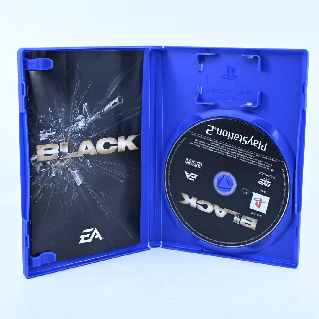 Black - Sony Playstation 2 / PS2 Game + Manual - PAL