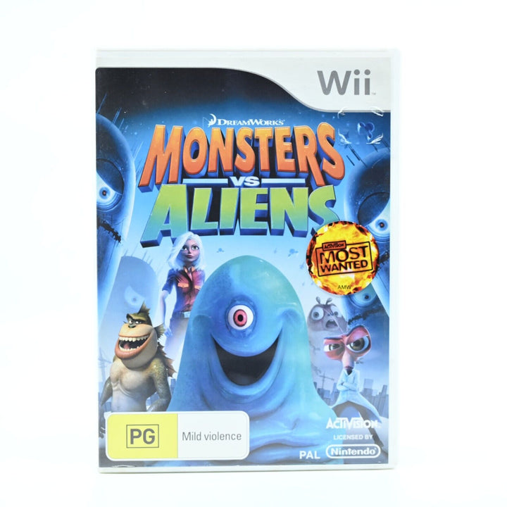 Monsters vs Aliens - Nintendo Wii Game + Manual - PAL - FREE POST!