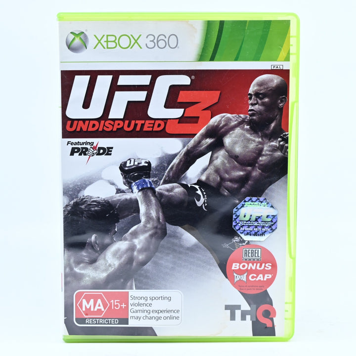 UFC 3 Undisputed - Xbox 360 Game + Manual - PAL - FREE POST!
