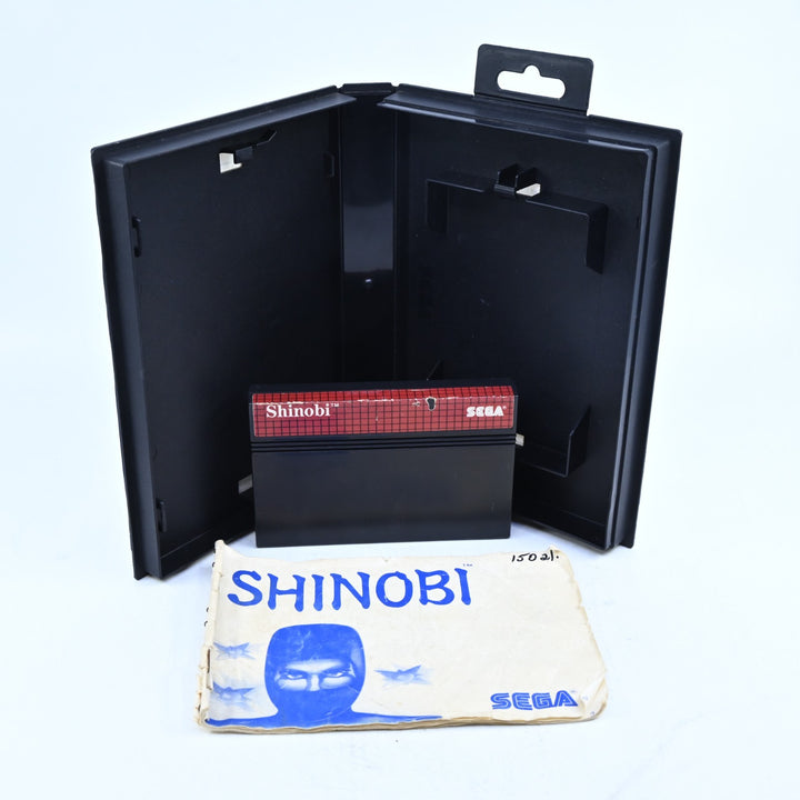 Shinobi - Sega Master System Game + Manual - PAL - FREE POST!