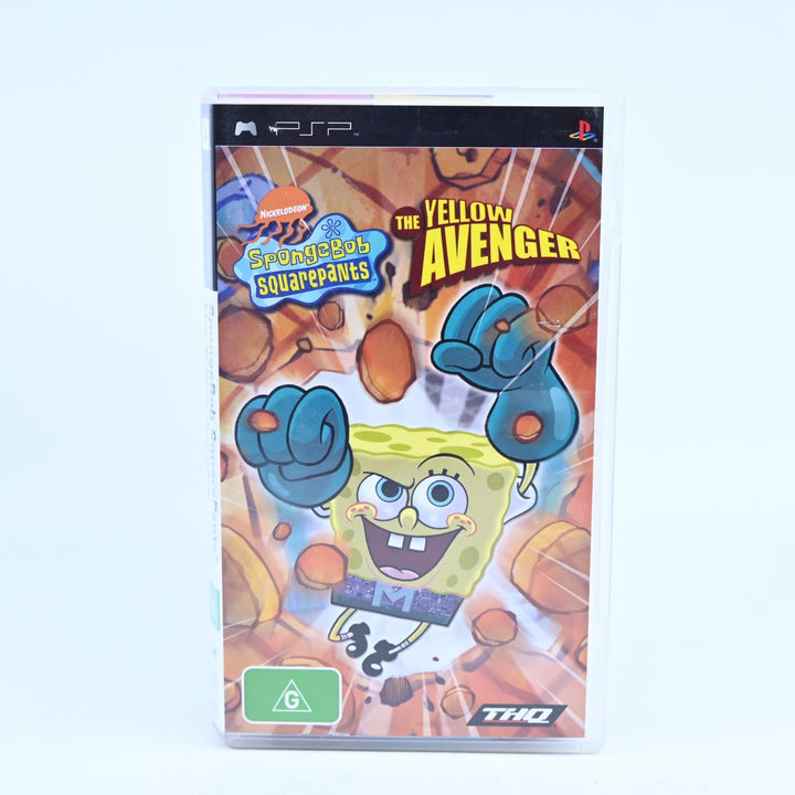 Spongebob Squarepants The Yellow Avenger - Sony PSP Game + Manual