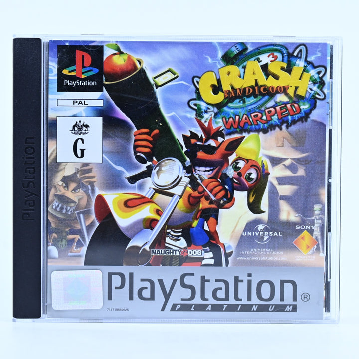 Crash Bandicoot 3: Warped - Sony Playstation 1 / PS1 Game + Manual - PAL