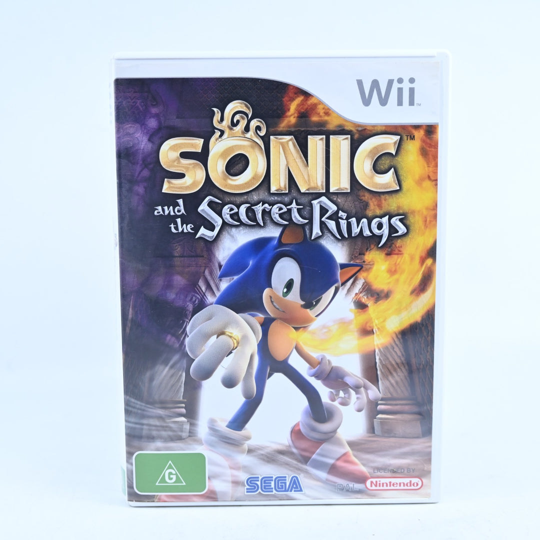 Sonic and the Secret Rings - Nintendo Wii Game + Manual - PAL - MINT DISC!