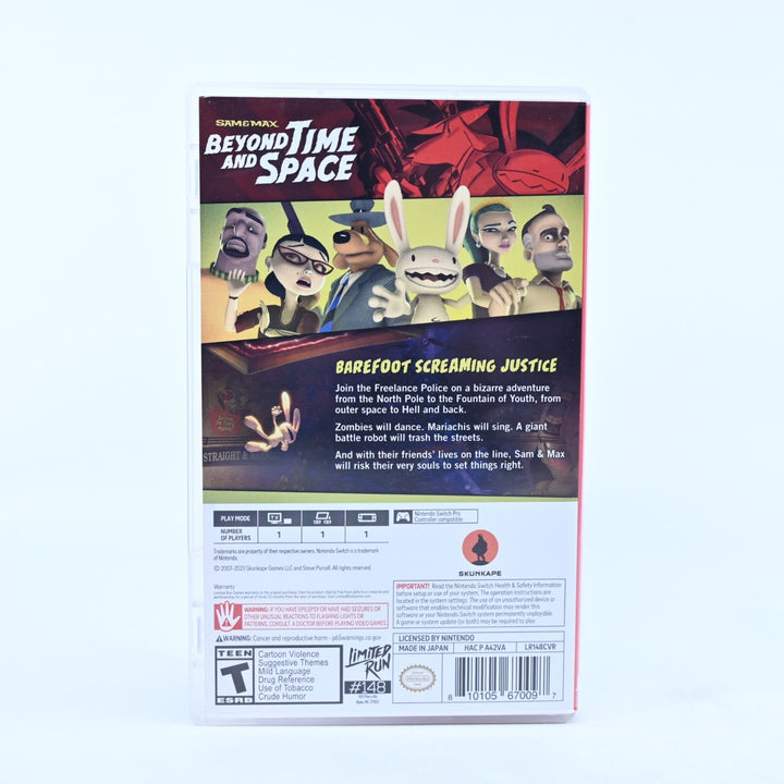 Sam & Max: Beyond Time and Space - Nintendo Switch Game - FREE POST!
