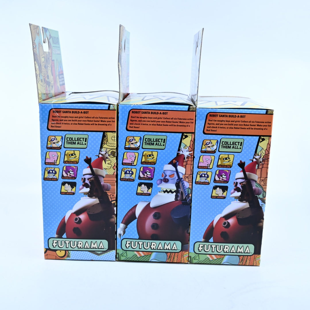 SEALED! Futurama Build-A-Bot - Santa Robot - Complete Toynami Figure Set - 2008