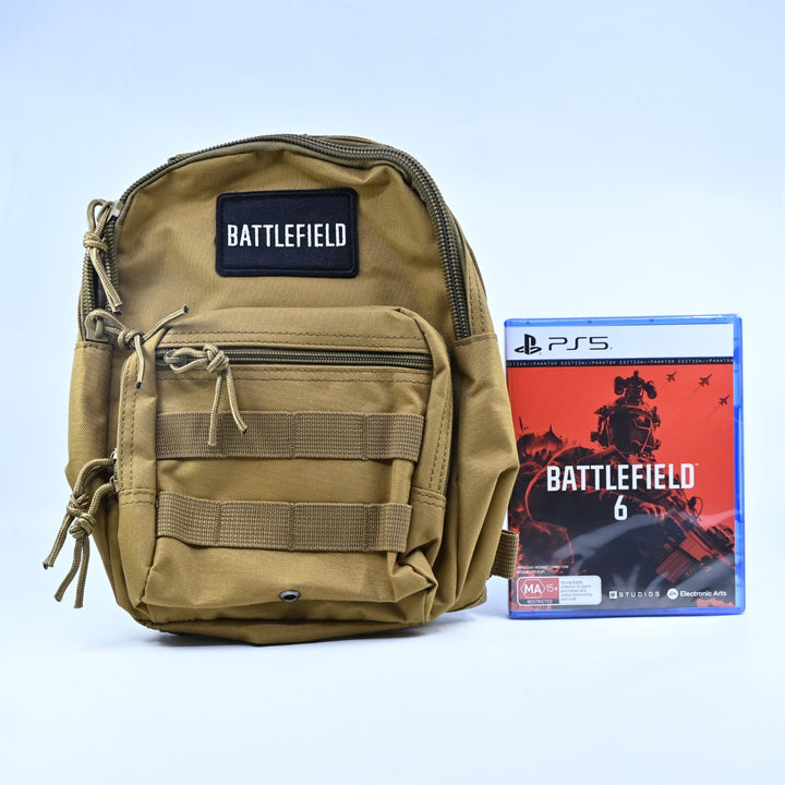 SEALED! Battlefield 6: Phantom Edition with Bag - Sony Playstation 5 / PS5 Game