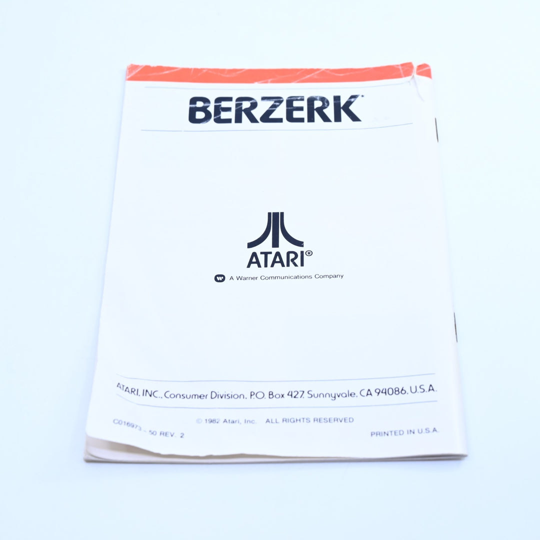 Berzerk - Atari 2600 Boxed Game + Manual - PAL - FREE POST!