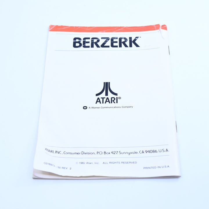 Berzerk - Atari 2600 Boxed Game + Manual - PAL - FREE POST!