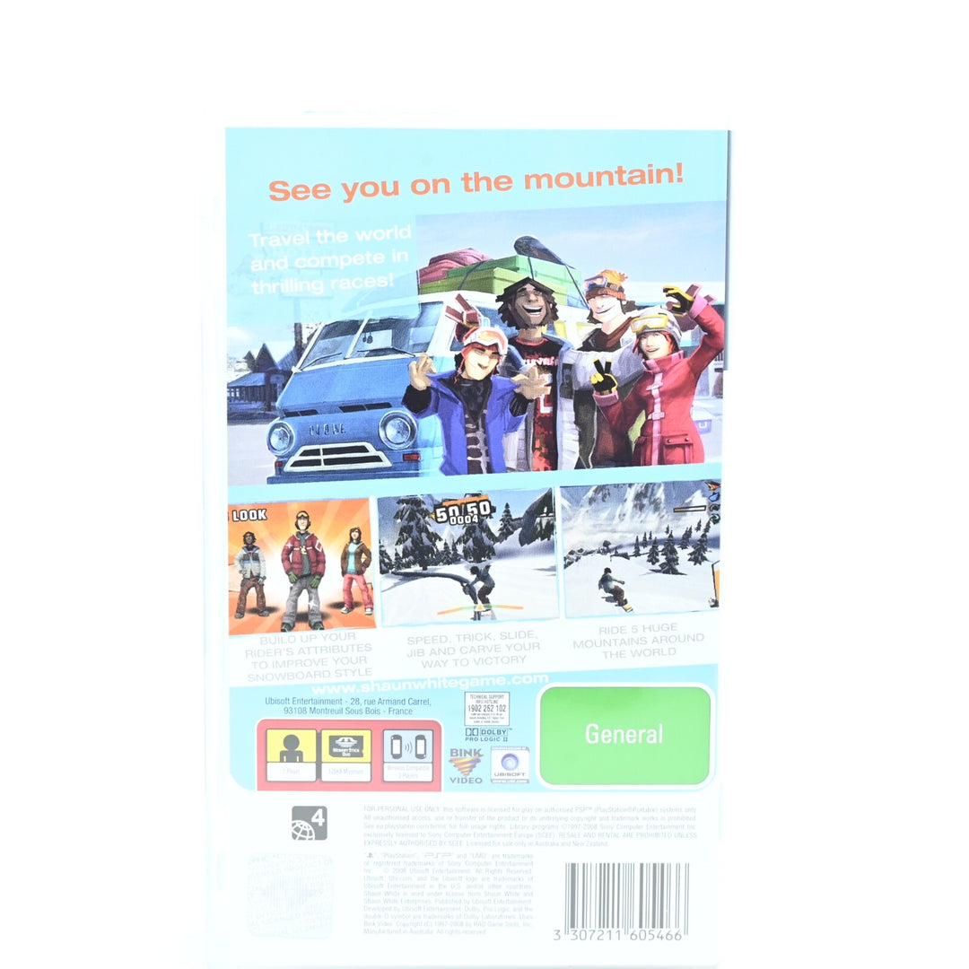 Shaun White Snowboarding - Sony PSP Game - FREE POST!