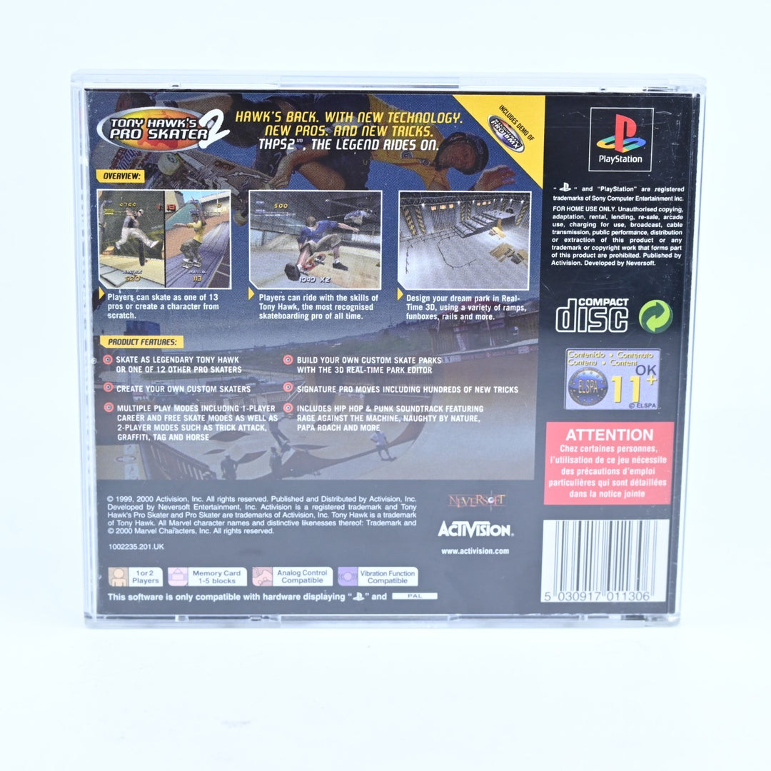 Tony Hawk's Pro Skater 2 - Sony Playstation 1 / PS1 Game + Manual - PAL
