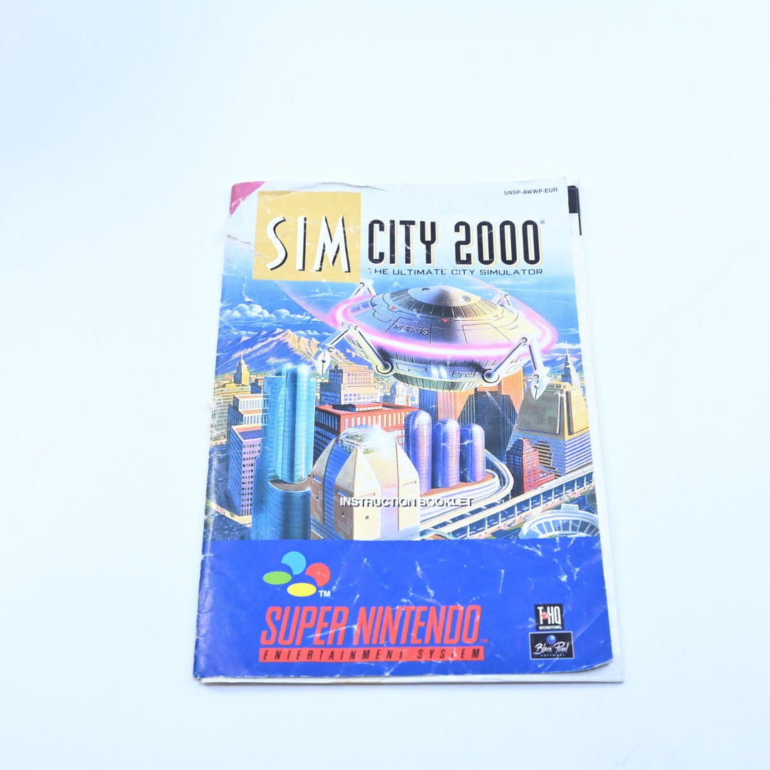 Sim City 2000 - Super Nintendo / SNES Boxed Game - PAL - Ex-Rental - FREE POST!