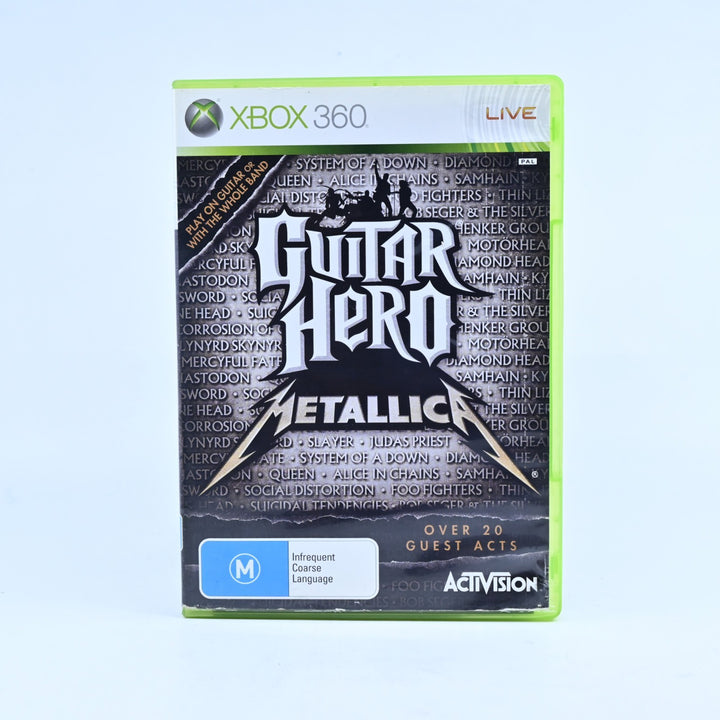 Guitar Hero: Metallica - Xbox 360 Game + Manual - PAL - MINT DISC!