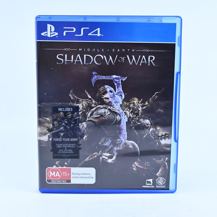Middle-Earth: Shadow of War - Sony Playstation 4 / PS4 Game - FREE POST!