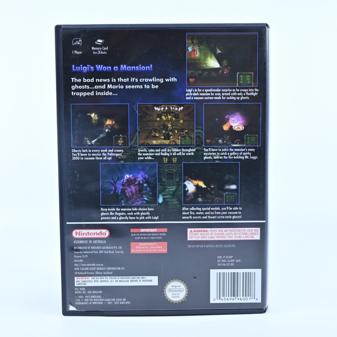 Luigi's Mansion - Nintendo Gamecube Game + Manual - PAL - FREE POST!