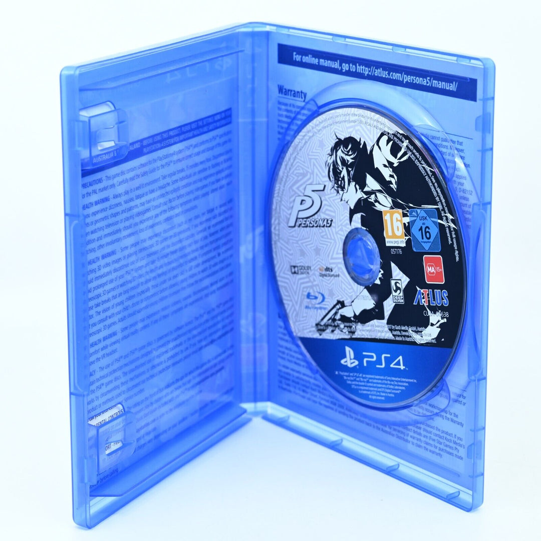 Persona 5 - Sony Playstation 4 / PS4 Game + Manual - MINT DISC!