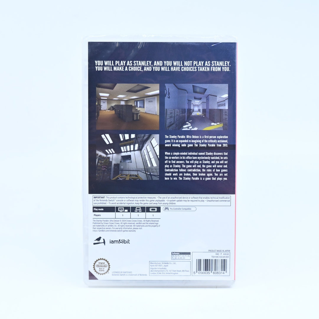 SEALED! The Stanley Parable: Ultra Deluxe - Nintendo Switch Game - FREE POST!