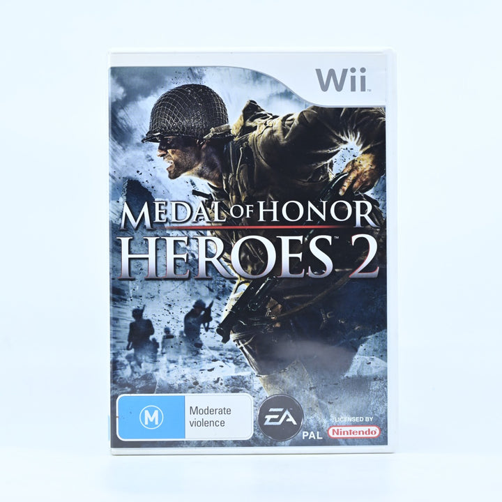 Medal of Honor: Heroes 2 - Nintendo Wii Game + Manual - PAL