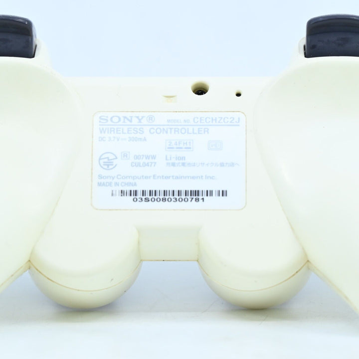 White PS3 Controller + Charger Cable Sony Playstation 3/ PS3 Accessory FREE POST