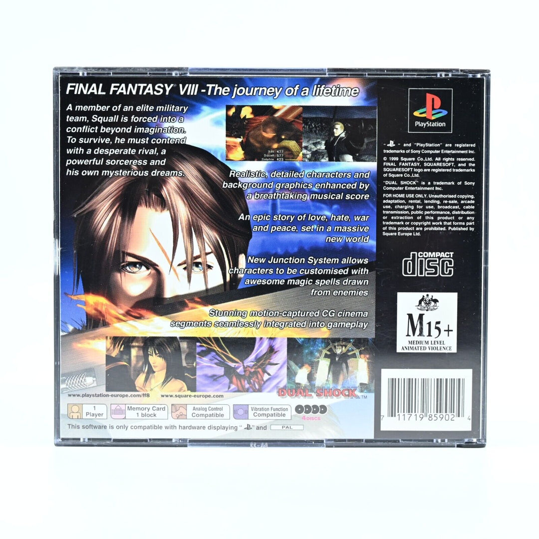 Final Fantasy VIII 8 - Sony Playstation 1 / PS1 Game - PAL - MINT DISC!