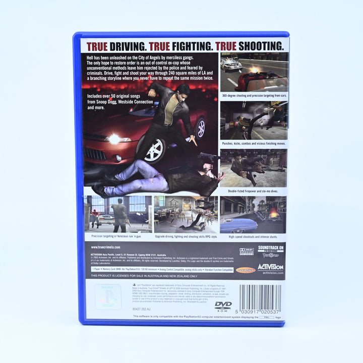 True Crime Streets of LA - Sony Playstation 2 / PS2 Game + Manual - PAL