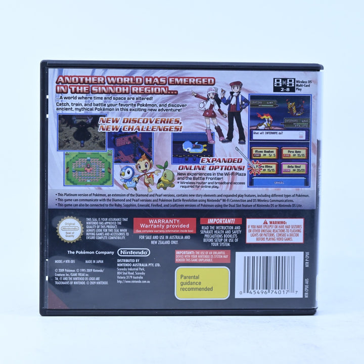 Pokemon Platinum Version - Nintendo DS Game - PAL + Manual - FREE POST!