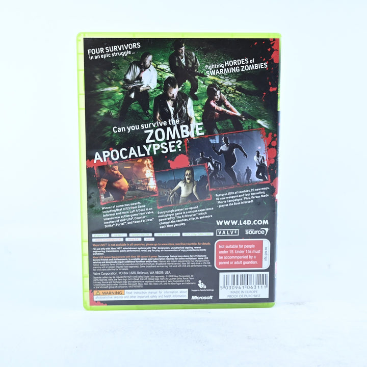 Left 4 Dead - Xbox 360 Game + Manual - PAL - MINT DISC!