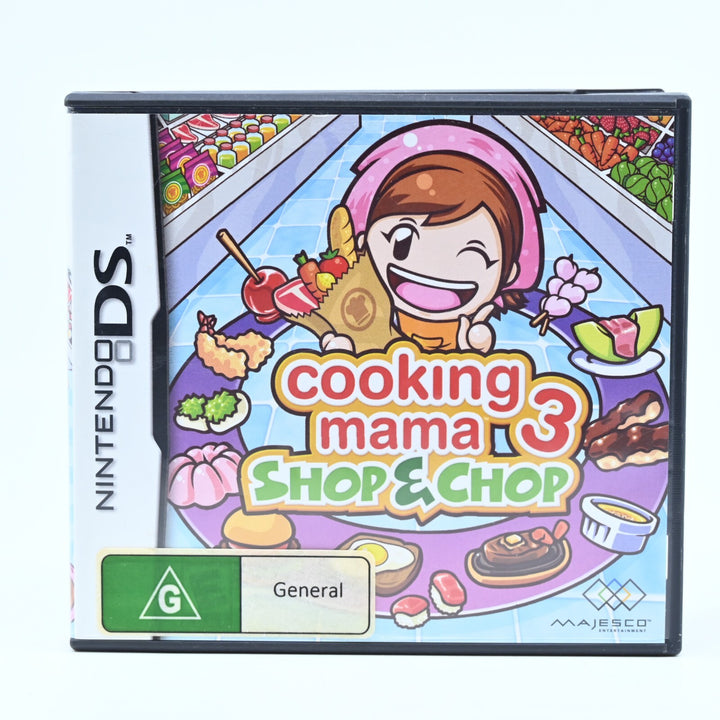 Cooking Mama 3: Shop & Chop - Nintendo DS Game - PAL + Manual - FREE POST!