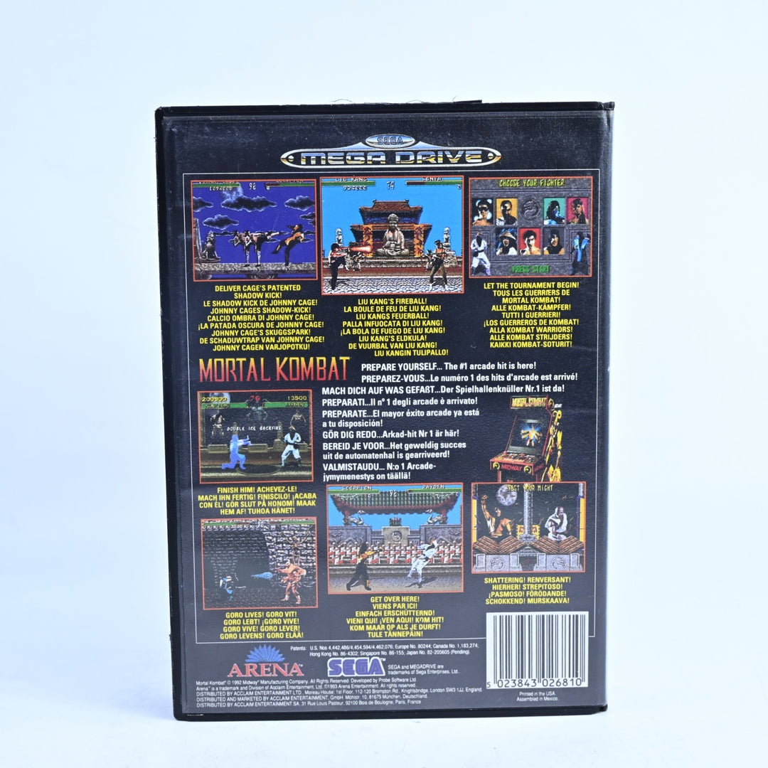 Mortal Kombat - Sega Mega Drive Game - No Manual - PAL - FREE POST!