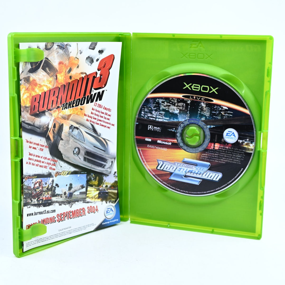 Need for Speed Underground 2 - Original Xbox Game + Manual - PAL - MINT DISC!