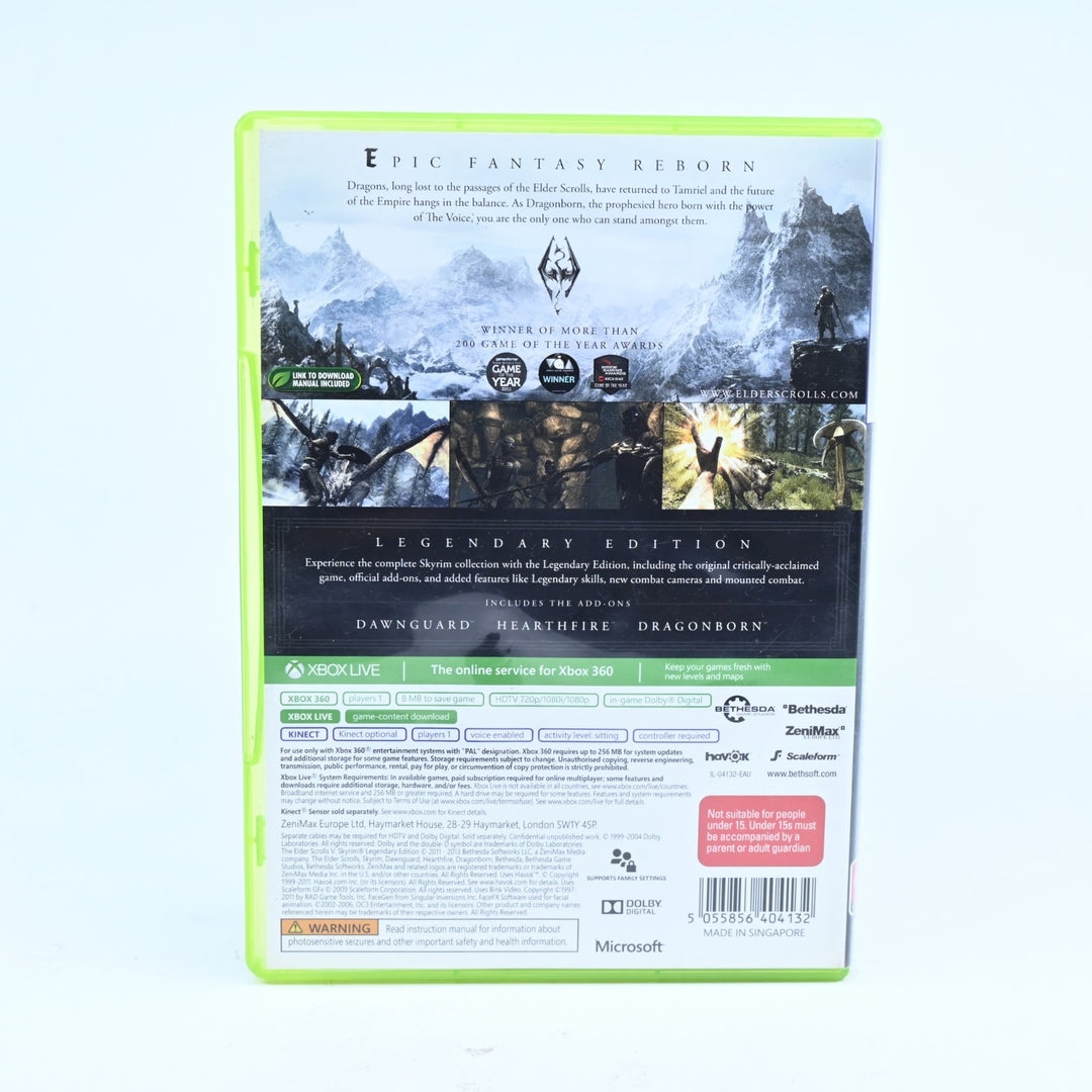 The Elder Scrolls V: Skyrim Legendary Edition - Xbox 360 Game + Manual - PAL