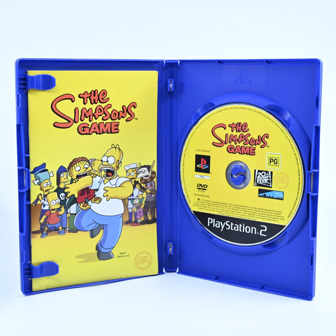 The Simpsons Game - Sony Playstation 2 / PS2 Game + Manual - PAL