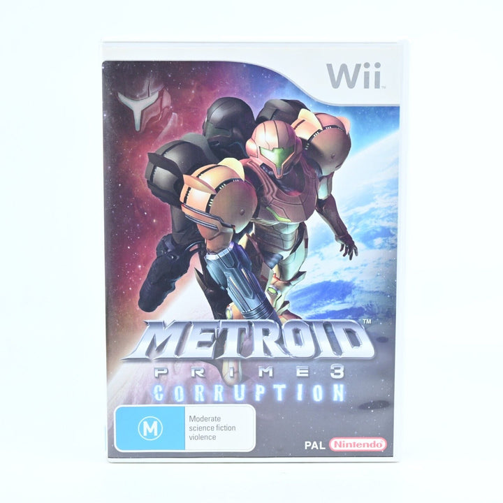 Metroid Prime 3: Corruption - Nintendo Wii Game + Manual - PAL - MINT DISC!