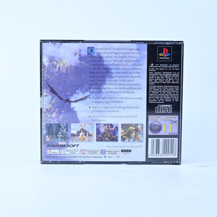 Final Fantasy IX - Sony Playstation 1 / PS1 Game + Manual - PAL - MINT DISC!