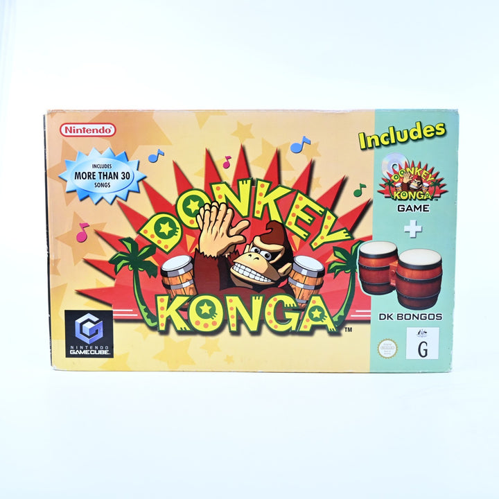 Donkey Konga - Boxed with Bongos - Nintendo Gamecube Game + Manual - PAL