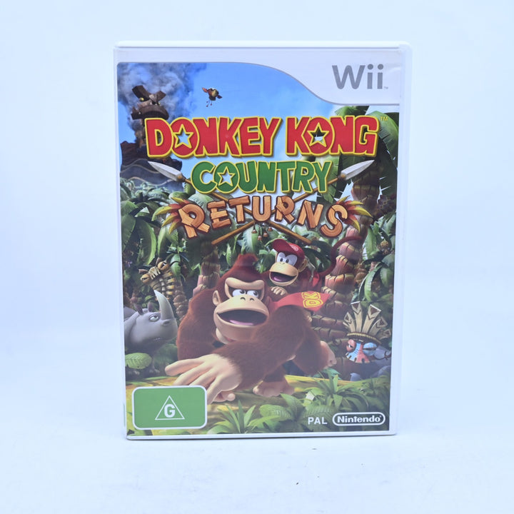 Donkey Kong Country Returns - Nintendo Wii Game + Manual - PAL - MINT DISC!