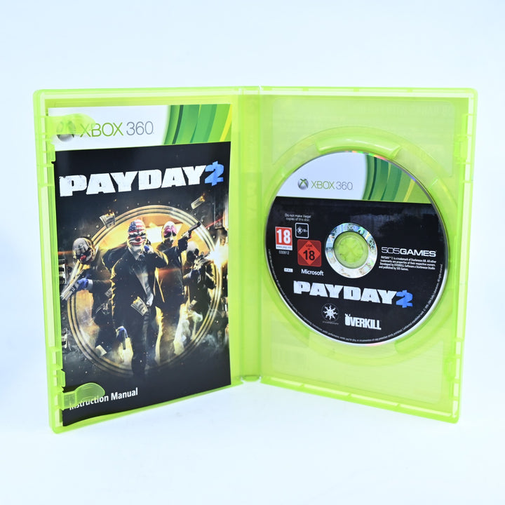 Payday 2 - Xbox 360 Game + Manual - PAL - MINT DISC!